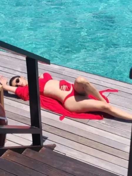 Mouni Roy Sizzles in Hot Red Bikini, Fans Go Awww!