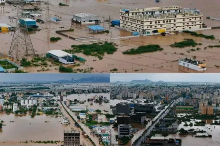 Floods in Andhra Pradesh affected 4.5 lakh people