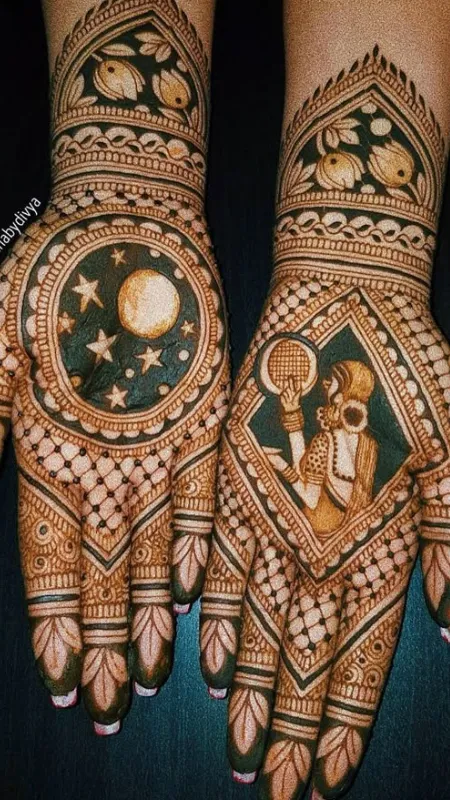 mehandi design for karwachauth (3)