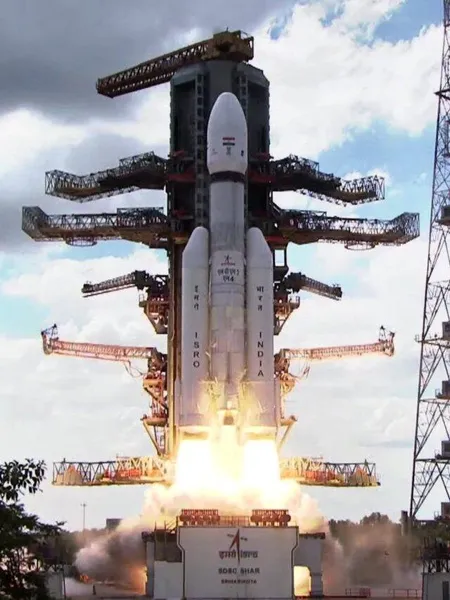 ISRO মুন মিশন চন্দ্রযান 3 LVM3 রকেট ভিডিও