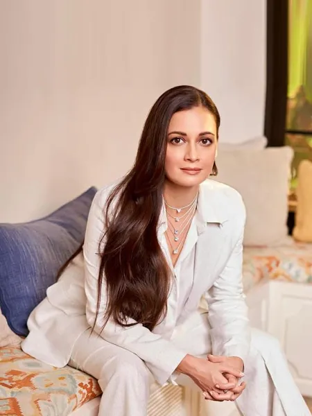 Dia Mirza Rekhi White Pant Suit