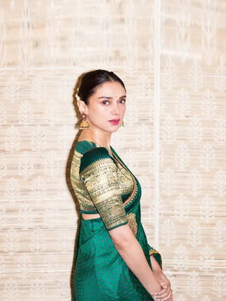 Aditi Rao Hydari Green Saree