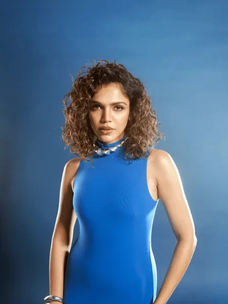 Shriya Pilgaonkar Blue Bodycon Dress