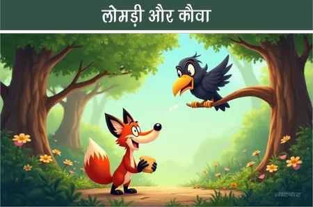 जंगल की मजेदार कहानी - लोमड़ी और कौवा