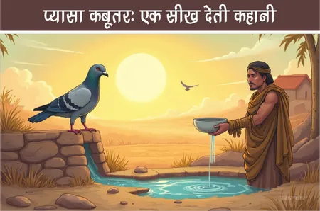 प्यासा कबूतर: एक सीख देती कहानी