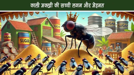 Jungle Story - काली मक्खी की सच्ची लगन और मेहनत