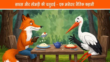 सारस और लोमड़ी की चतुराई
