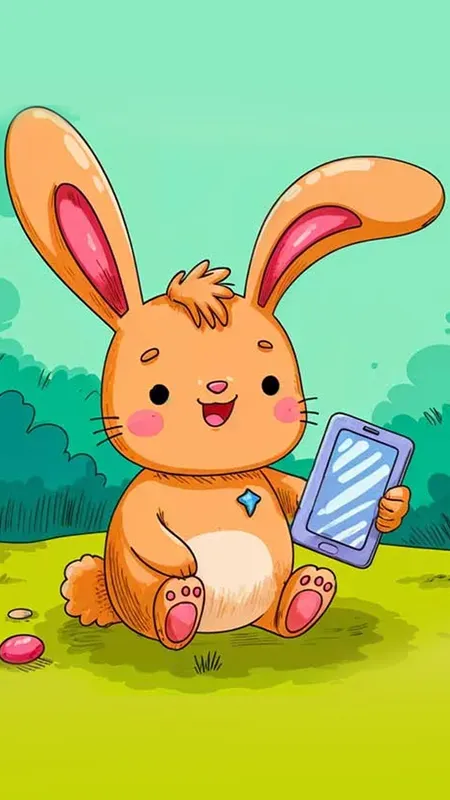 📱 गोलू खरगोश का स्मार्टफोन – जंगल की अनोखी कहानी! 🐰🌳