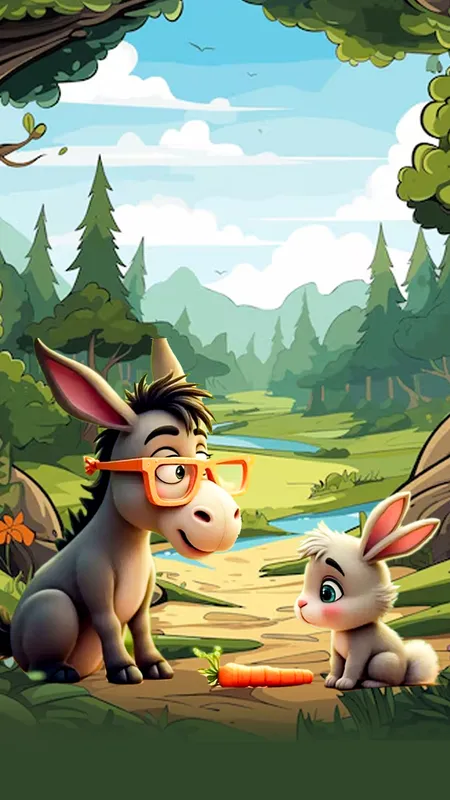 नटखट गधा और चमत्कारी चश्मा: एक अनोखी जंगल की कहानी