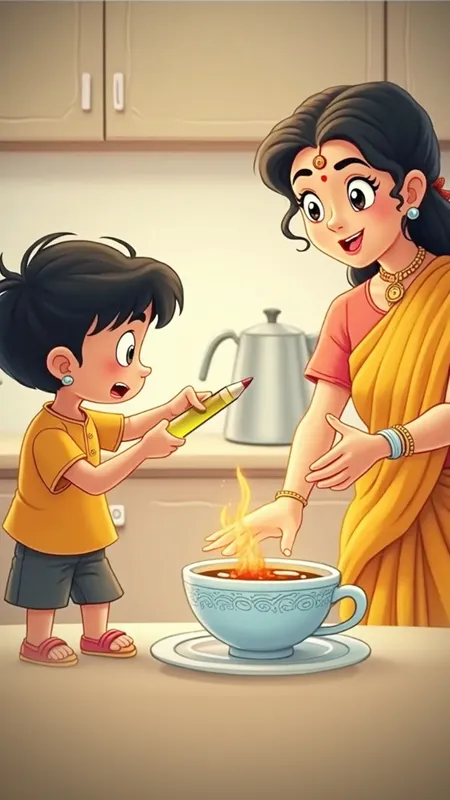 चीटू की जादुई पेंसिल और उसकी गड़बड़ चित्रकारी