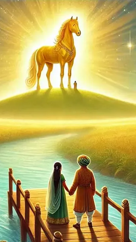👑 बच्चों की कहानी: "सोने का घोड़ा" — एक सुनहरी खोज की असली कहानी
