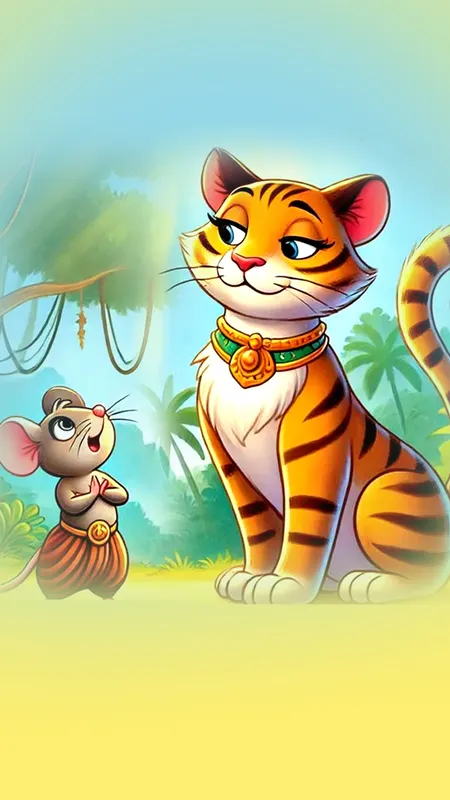 जंगल की कहानी: "चूहा और बिल्ली"