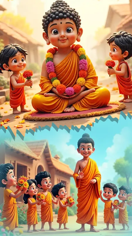 गौतम बुद्ध और नीरव का अनमोल उपहार