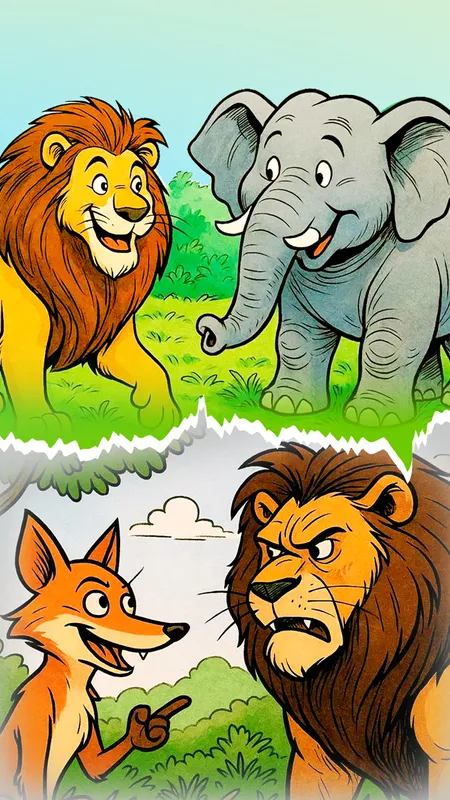 शेरू की दोस्ती और चालाक लोमड़ी