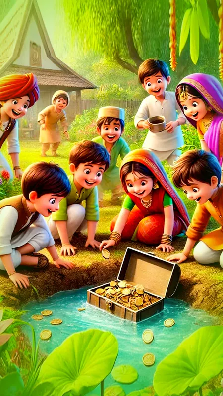 नटखट सूरज और खोया खजाना