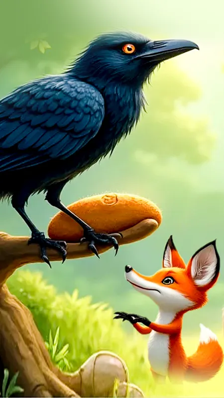 जंगल कहानी - काले कौवे की सीख