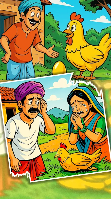 मोती मुर्गी और लालची मालिक: एक प्रेरणादायक कहानी