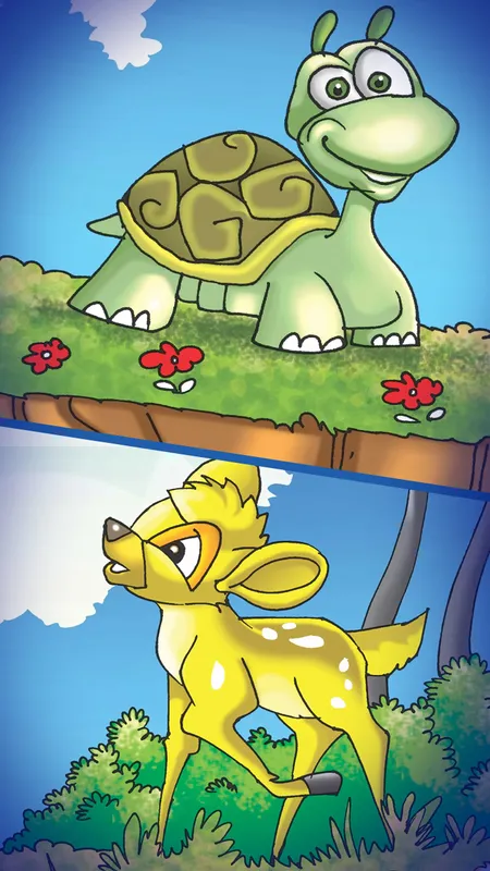 हिंदी जंगल कहानी: हिरण और कछुआ