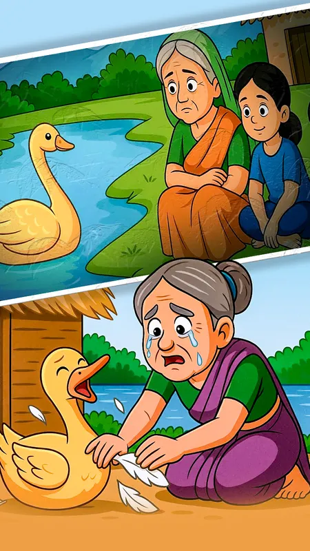 प्रेरक कहानी: सुनहरा हंस और लालच का सबक