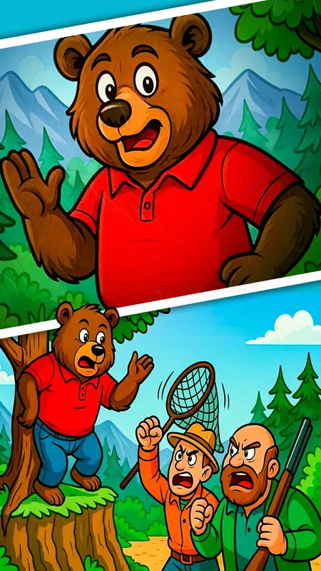 एक समझदार भालू की कहानी: बुद्धि की जीत (The Tale of a Wise Bear: The Triumph of Wisdom)