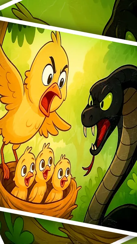 चालाक चिड़िया और धोखेबाज साँप की कहानी | Best Hindi Moral Story