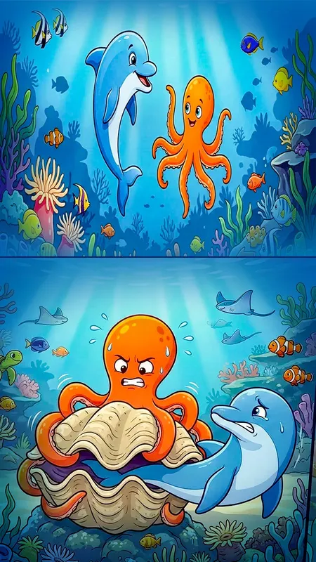 समुद्र की गहराई में दोस्ती की मिसाल