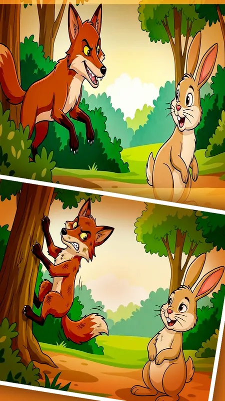बच्चों की जंगल कहानी: समझदार खरगोश और लालची लोमड़ी