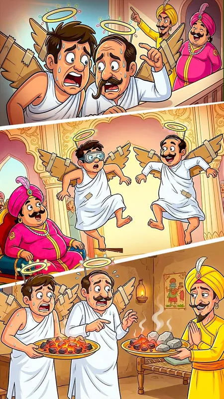 स्वर्ग से आए मेहमान या ठग? चतुर मंत्री ने खोला राज़ | Funny Story