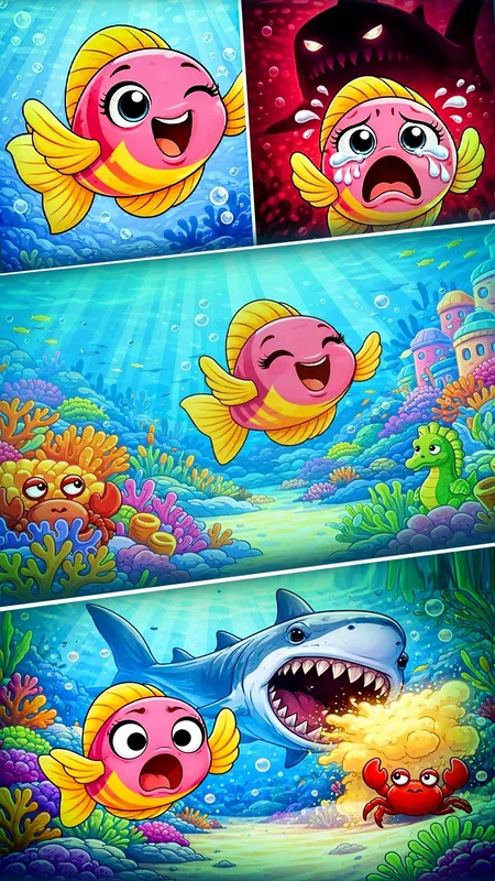 मीनू मछली का बड़ा झूठ: समुद्र के अंदर की मजेदार कहानी