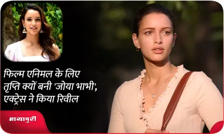 फिल्म एनिमल के लिए तृप्ति क्यों बनी 'जोया भाभी',एक्ट्रेस ने किया रिवील