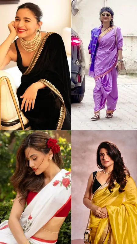 Celebrities and their saree looks that look ethereal and are to be bookmarked