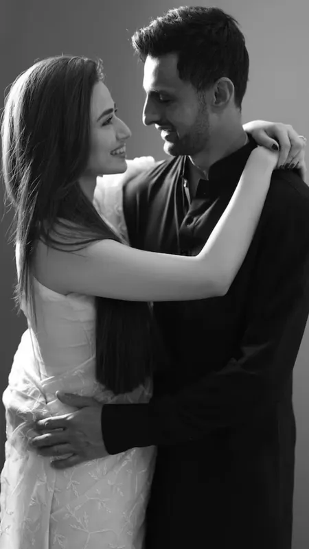 Shoaib Malik celebrates Eid with Sana Javed