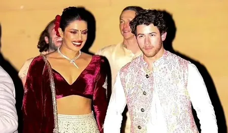 Priyanka Chopra and Nick Jonas hosted a Diwali party in Los Angeles. The fan page dedicated to Priyanka Chopra shared some pictures of the couple exiting the party.