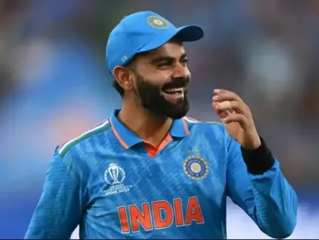 Virat Kohli smiling
