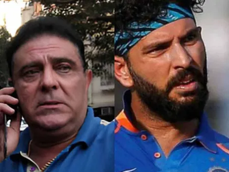 Yograj Singh (Father) and Yuvraj Singh (Son) (image source : twitter)