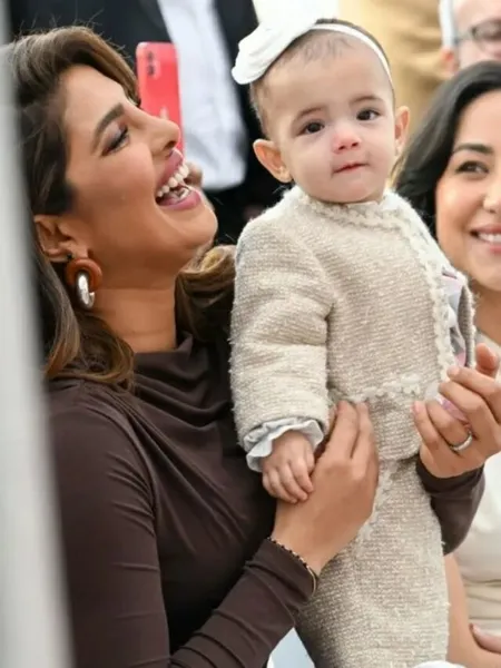 Priyanka Chopra First Time Reveals Face of her Daughter Malti