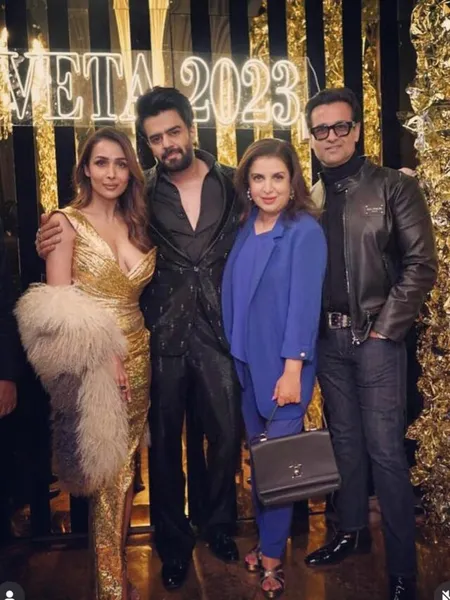 Farah Khan, Malaika Arora, Maniesh Paul and Rohit Roy Reunite at Delhi Event