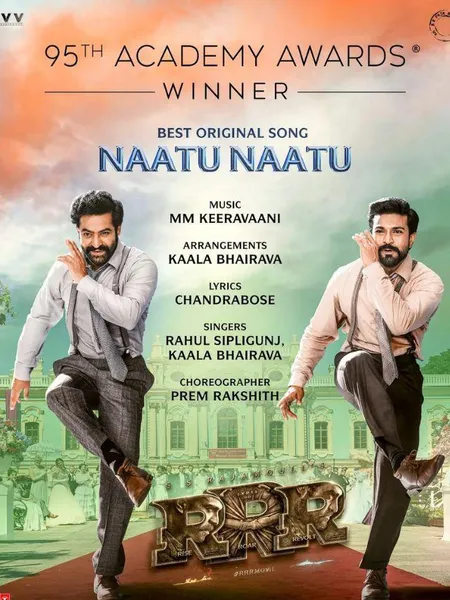 Naatu Naatu from RRR wins Oscar 2023, becomes first song from an Indian film to win the award