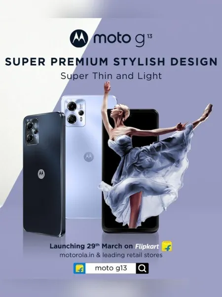 Moto G13 Launched in India with IP52 Water Repellent Design and Android 13