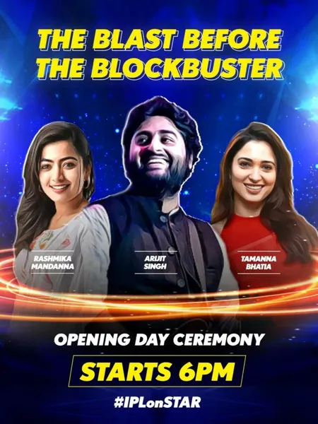 IPL 2023 Opening Ceremony: Rashmika Mandanna, Arijit Singh, Tamannah perform in the Event