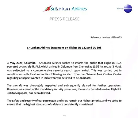 SRI LANKA AIRLINES
