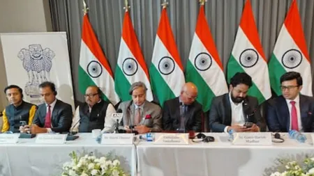 Shashi Tharoor leading Delegation in America