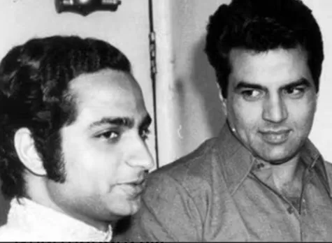 Ramesh Sippy with Dharam-jee