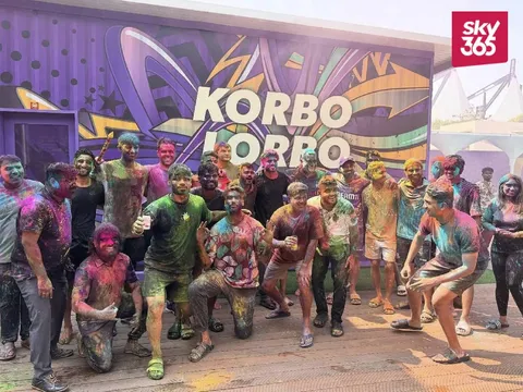 IPL 2025: KKR Players Comes Together to Celebrate Holi at Training Camp