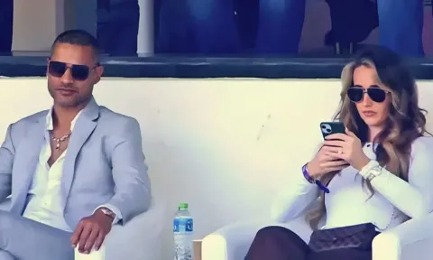 ‘Shikhar Dhawan has mischievous eyes’- Sophie Shine on her first meeting with ex-India captain