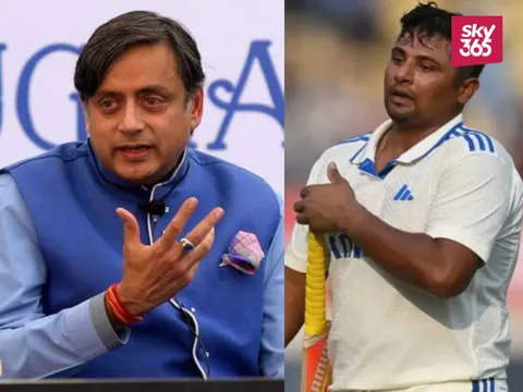 Shashi Tharoor Backs Sarfaraz Khan After India's Squad Omission for England Series