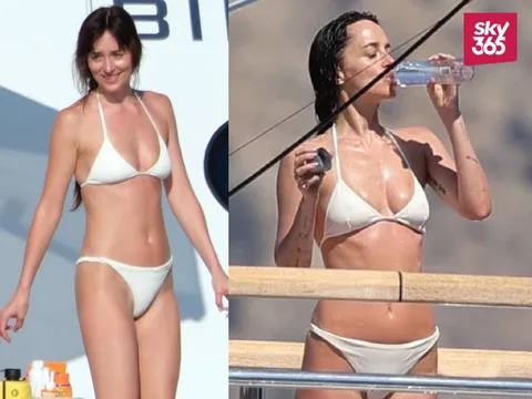See Pics! Dakota Johnson Sizzles in Micro Bikini on Ibiza Vacation with Kate Hudson