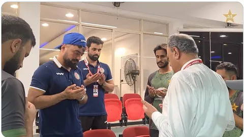 Pakistan pay tribute to Rashid Khan’s late brother during Tri-series