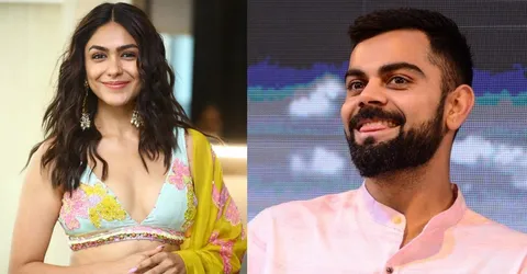 “STOP IT”- Mrunal Thakur reacts as old post of her admitting being madly in love with Virat Kohli goes viral