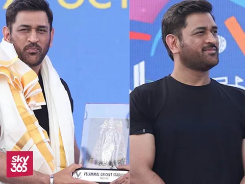 MS Dhoni Steals the Show While Inaugurating Cricket Stadium in Madurai - Watch!